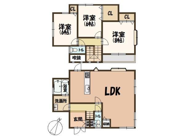 香芝市下田東3丁目平成13年築・中古戸建