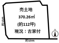 斑鳩町神南4丁目建築条件無売土地約112坪・南西角地