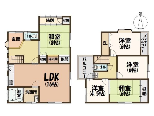 香芝市磯壁２丁目の中古一戸建