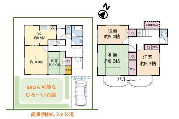 入間市野田　敷地約53坪　中古戸建