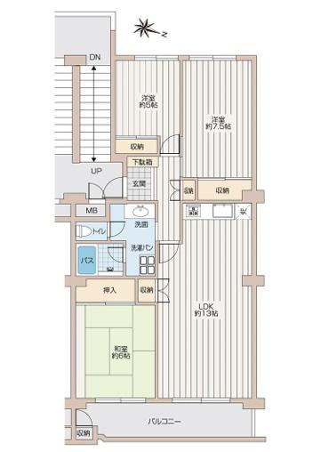 入間ビレジ１１号棟　５階
