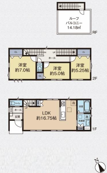 入間市扇町屋　全３棟　Ａ号棟