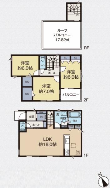 入間市扇町屋　全３棟　Ｂ号棟