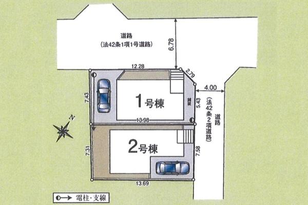 狭山市鵜ノ木第10　新築全2棟　1号棟