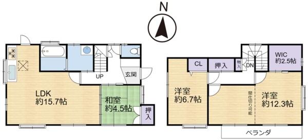 飯能市笠縫　平成9年築　中古住宅