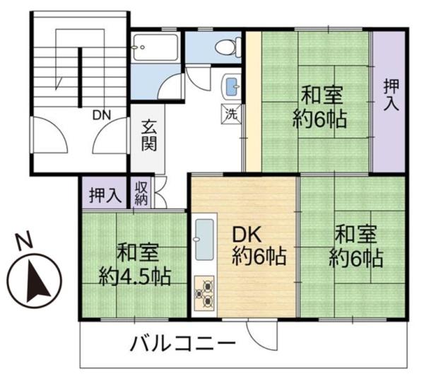 狭山台団地２街区　８号棟　５階
