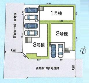 狭山市狭山台　新築全３棟　１号棟