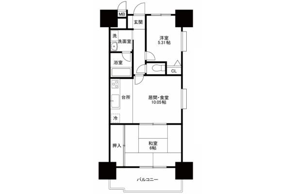 朝日パリオ狭山　2階