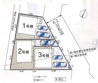 狭山市狭山第７　新築全３棟　３号棟