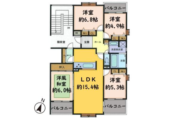 ビッグヒルズ飯能美杉台コンフォール21　2号棟　4階