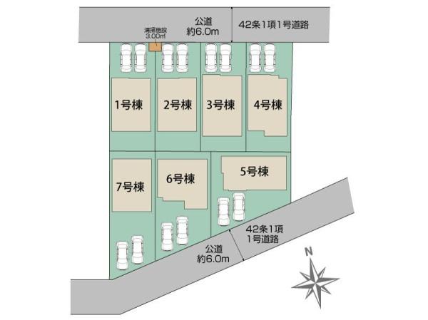 坂戸市泉町２丁目３期　新築全７棟　４号棟