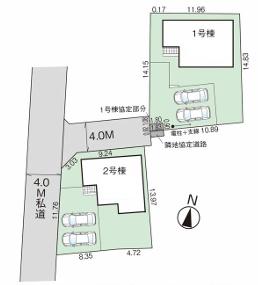 入間市鍵山７期　新築全２棟　１号棟