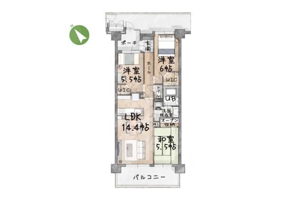 サンクレイドル狭山入間川　2階