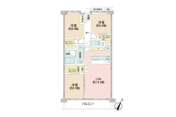 プランヴェール入間武蔵野２番館　４階