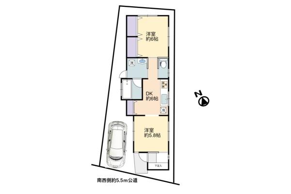 飯能市柳町　平成23年築　平屋住宅