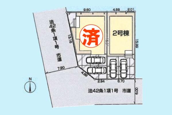 川越かすみ野第6　新築全2棟　2号棟