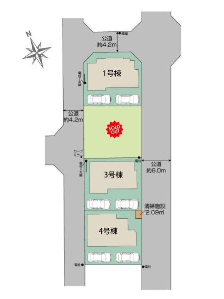 所沢市東狭山ヶ丘１丁目　新築全４棟　３号棟
