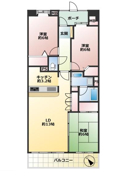 コスモシティ入間豊岡 4階