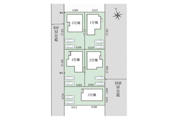 狭山市柏原21期　新築全5棟　1号棟