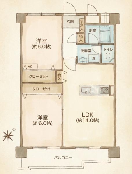 プラザ新狭山　6階