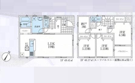 狭山市中央第８　新築全３棟　１号棟