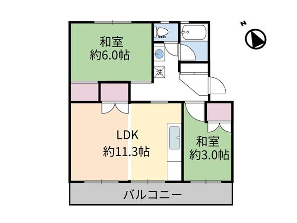 狭山台団地2街区　20号棟　4階