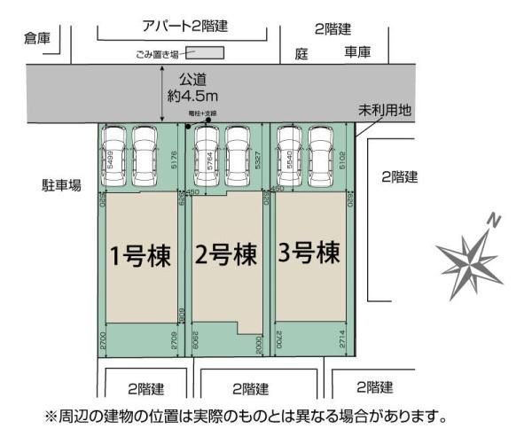 狭山市富士見１丁目　新築全３棟　３号棟