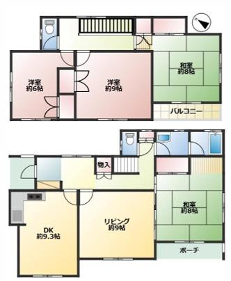 狭山市柏原　敷地約６６坪　中古戸建