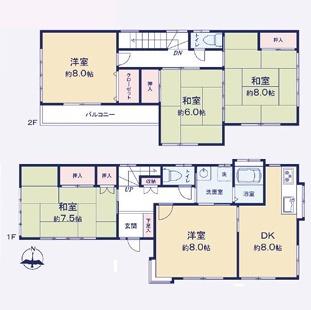 狭山市広瀬東２丁目　平成７年築　中古戸建