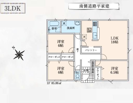川越市かし野台第３　新築平屋建て