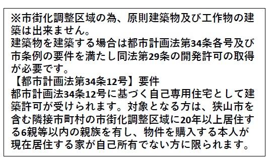 狭山市大字中新田の土地