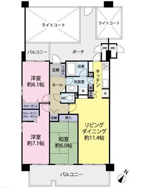 プライディア新狭山　２階
