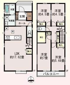 所沢市中新井３丁目８８５番　新築全２棟　Ａ号棟