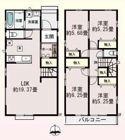 所沢市中新井３丁目８８５番　新築全２棟　Ｂ号棟