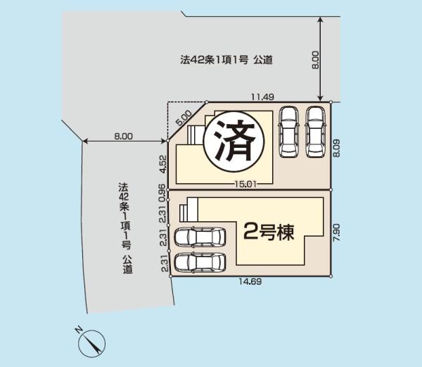 川越かすみ野第3期　新築全2棟　2号棟