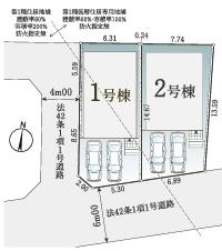 所沢市北所沢町１期　新築全２棟　１号棟