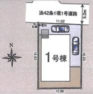 川越市笠幡第４５　新築平屋建て