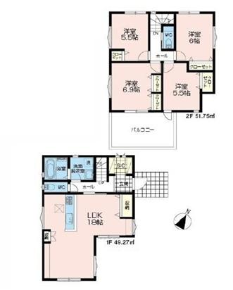 ウイングスカイ南大塚３号棟　未入居戸建