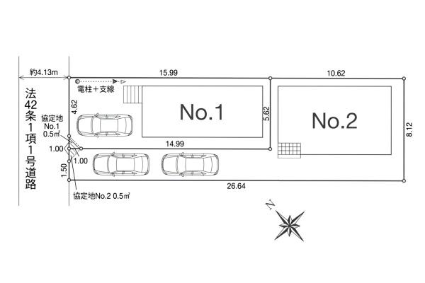 鶴ヶ島市藤金第13　新築全2棟　1号棟