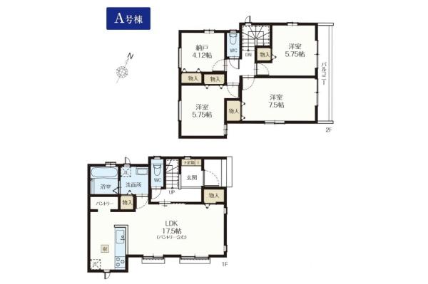 入間市東町４丁目　新築全２棟　Ａ号棟