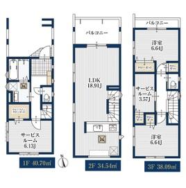 所沢市けやき台128 新築全2棟 1号棟
