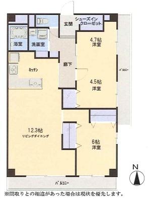 東海狭山マンション　３階角部屋