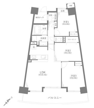 ダイアパレスＵアリーナ　イーストウイング　９階
