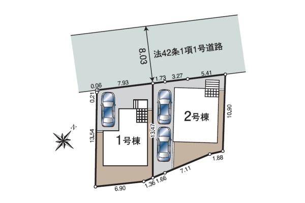 狭山市広瀬第3　新築全2棟　1号棟
