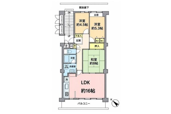 恒陽狭山マンション　４階