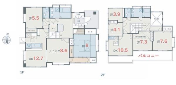 所沢市下富 二世帯中古戸建