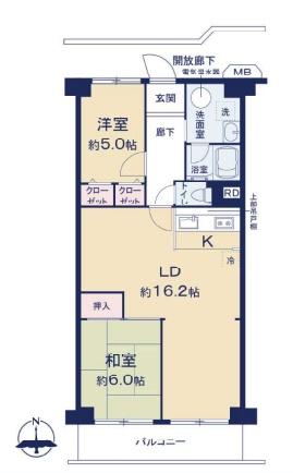 飯能スカイハイツA棟　５階