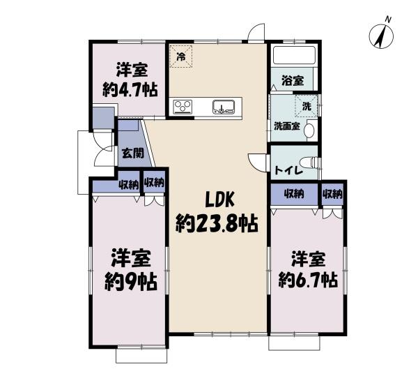 つくば市春風台　平屋戸建