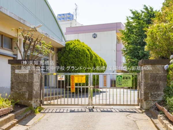 船橋市田喜野井５丁目の中古一戸建て(船橋市立二宮中学校)