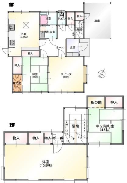 千葉市緑区　駐車場２台可付き戸建